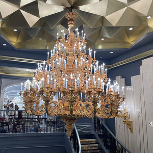 <span class=keywords><strong>Lampadario</strong></span> in Cristallo Europeo di Grandi Dimensioni per Hotel, <span class=keywords><strong>Ingresso</strong></span>, Sala Banchetti, Decorazione Matrimonio - Product Image 1