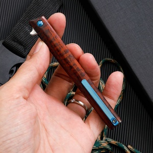 Coltello pieghevole damasco di alta qualità per la caccia al campeggio e la sopravvivenza all'aperto durevole EDC coltello da combattimento in legno manico - Product Image 3