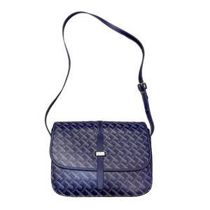 Trendige Vintage Unisex Luxus PU Umhängetasche Monogramm Satteltasche mit Charakteristischem Chevron-Muster Tragbar - Product Image 1