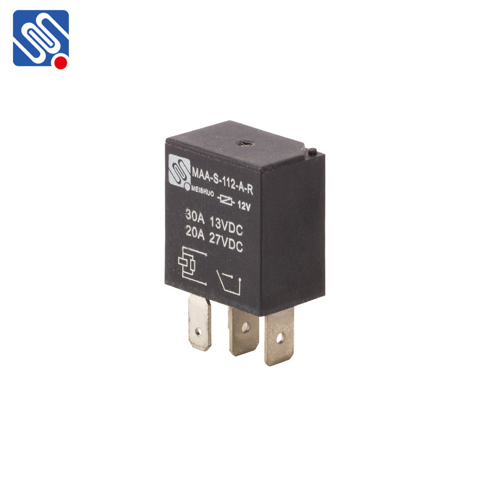 Meishuo MAA-S-112-A-R Power Factor Control Relay 30a 12v 4pin Automotive Rele with Resistor Car Relay Price