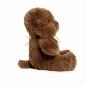 Lindo Perrito de Peluche con Babero Amarillo a Cuadros, Muñeco de Peluche Suave de Dibujos Animados, Diseño Único, Regalo para Niños para el Dormitorio - Product Image 3