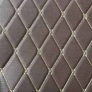 Pelle Sintetica Personalizzata a Righe Incrociate <span class=keywords><strong>per</strong></span> Rivestimenti Sedili Auto/Barca/Divani Decorativi Automobilistici - Product Image 4