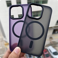 Coque de téléphone magnétique transparente en gros pour iphone 14 pro max couverture de téléphone Magsafe pour samsung S23u S22u