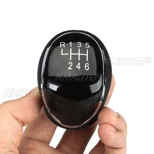 Poignée de levier de vitesses en cuir pour Ford C-Max Focus Mk2 Mk3 Grand C-Max Galaxy Kuga Transit Connect Custom S-Max Headball Noir - Product Image 3