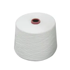 CVC 60/40 Cotton Polyester Blended Yarn In Stock For Knitting And Weaving