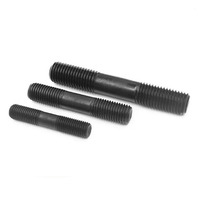 High Strength 10.9 Grade Steel Studs Unequal Length Thick Rod Black Oxide Finish Unified Thread Connection Bolts