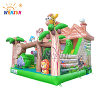Château gonflable pour enfants sur le thème de la jungle WINSUN, château gonflable pour enfants, château gonflable pour enfants, maison de rebond gonflable