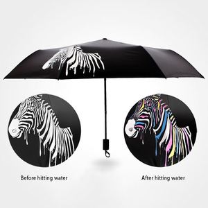 Parapluies automatiques LM-X pour femme, couleur changeante, avec impression de logo personnalisée, manuels d'utilisation inclus, pour la publicité et la pluie - Product Image 2