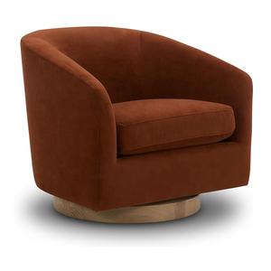 Sillón Individual de Diseño de Lujo para Interiores, Color Beige <span class=keywords><strong>Playa</strong></span>, Tapizado en Terciopelo, Base de Hierro Dorado, Ideal para Bibliotecas y Cafeterías - Product Image 4