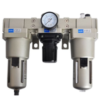 Unité pneumatique FR L FRL en aluminium, filtre à air, régulateur, lubrificateur combinés avec filtre de 25 µm pour systèmes pneumatiques industriels