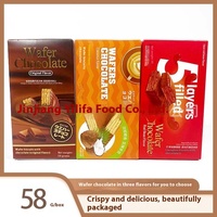 Biscuits gaufrés originaux saveur haricot rouge, noix de coco et chocolat, en boîte attrayante pour cadeaux et vente en gros