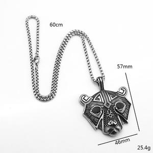 Colgante de Máscara de Oso Vikingo de Acero Inoxidable, Diseño Geométrico, Collar para Hombre, Regalo, Joyería, Accesorio de Moda - Product Image 5