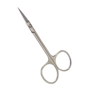 RAAYIN IMPEX Premium Silver Stainless Steel <b>Cuticle</b> <b>Scissors</b> (Right-Handed Sharp Edge Durable Nail Art) - Product Image 1