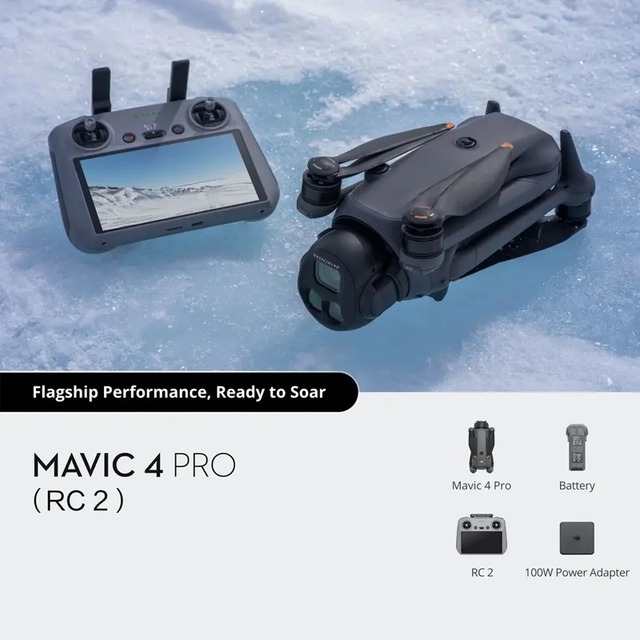 Mavic 4 Pro Dron 4K UHD Camera Dual Camera Omnidirectional Obstacle Sensing 40 Min Flight Time Foldable Professional Aerial