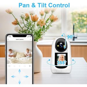 Telecamera Wi-Fi da Interno Antela 2MP Full HD, Baby Monitor con Schermo Touch, Audio Bidirezionale, Rotazione e Inclinazione, Sicurezza Domestica - Product Image 4