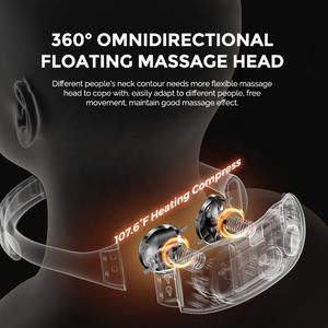 Máquina de masaje de cuello inteligente, herramienta térmica infrarroja para el cuidado del cuello, masajeador eléctrico de pulso de Yoga con Control por aplicación - Product Image 4