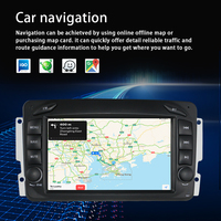 LELV Android 13 Radio de coche reproductor de vídeo 2DIN Audio para Mercedes Benz Clk W209 W203 W463 W208 Android Auto Wif Carplay Multimedia
