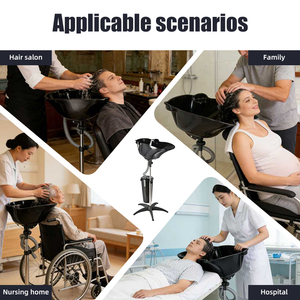 <span class=keywords><strong>Bac</strong></span> à <span class=keywords><strong>shampoing</strong></span> autoportant, station de lavage mobile légère pour salon de <span class=keywords><strong>coiffure</strong></span>, usage domestique et professionnel (Europe et Amérique) - Product Image 3