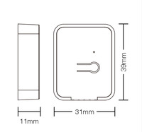 MiBoxer Mi Light PUSH2 2.4GHz RF Contrôleur sans fil RF pour gradation RGB CCT, télécommande de transmission sans fil