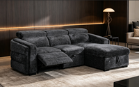 Canapé d'angle moderne de style européen, écologique, avec rangement intégré, pour salon, avec éponge, gain de place, avec meubles