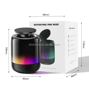 Rgb ánh sáng hiển thị bluetooth Loa hút từ cơ sở TWS Stereo ghép nối tiltable đứng FM Đài phát thanh loa cho Đảng Quà Tặng - Product Image 4