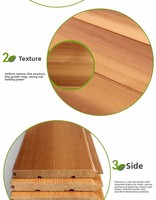 Panneaux de bardage extérieur en épicéa séché au four (KD), pin scottish, abachi, larix sibérien, cèdre et hemlock