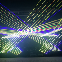 Offre Spéciale acheter RGB faisceau mobile Laser fête lumière LED DMX RGB Dj faisceau barre 6 yeux boîte de nuit scène mariage rouge vert lumière Laser