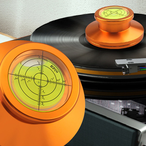 Jauge de niveau intégrée et lecteur de disque vinyle LP de mesure de vitesse avec stockage de disque de tourne-disque - Product Image 3