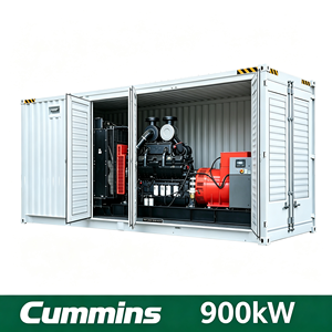 เครื่องกำเนิดไฟฟ้าดีเซลแบบเงียบชนิด Open Frame ATS Island ขนาด 900kW 1125kVA พร้อมระบบสตาร์ทอัตโนมัติ สตาร์ทระยะไกล และระบบ Ethernet - Product Image 1