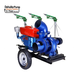 Bơm dehuike 6 inch DIESEL điều khiển lưu lượng cao tưới tiêu nông nghiệp nước động cơ diesel thủy lợi hỗn hợp bơm dòng chảy với bánh xe - Product Image 2