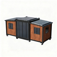 Maison préfabriquée pliable miniature personnalisée à énergie solaire, confortable, compacte, micro-maison modulaire, gain de place, 18 m²