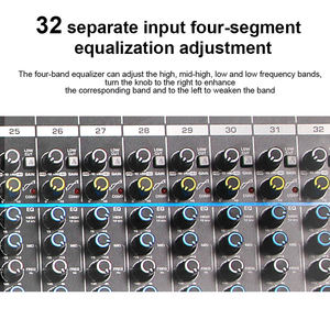 มิกเซอร์ออดิโอระดับมืออาชีพ OEM DX32C พร้อมเอฟเฟกต์ดิจิตอลในตัว 99 แบบ คอนโซลเสียงดิจิตอล 32 ช่องสัญญาณ - Product Image 5