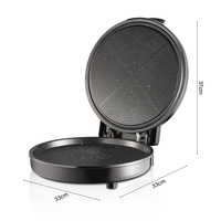 Appareil à pizza et omelettes électrique 1100W pour comptoir, idéal pour la maison (neuf)