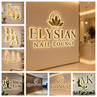 Enseigne LED personnalisée pour extérieur, enseigne lumineuse rétroéclairée pour magasin, enseigne 3D pour entreprise, panneau lumineux LED, logo