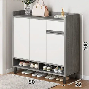 Scarpiera/Portascarpe in Legno Semplice e Moderno, Durevole, Grande Capacità, Soluzione di Stoccaggio Economica per la Casa, <span class=keywords><strong>Salvaspazio</strong></span>, Regolabile - Product Image 3