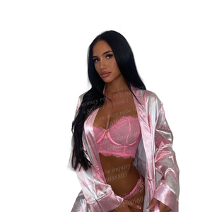 Robe de chambre personnalisée avec logo pour fête nuptiale, la moins chère de l'usine SAMPLE, pour femme en pyjama - Product Image 4