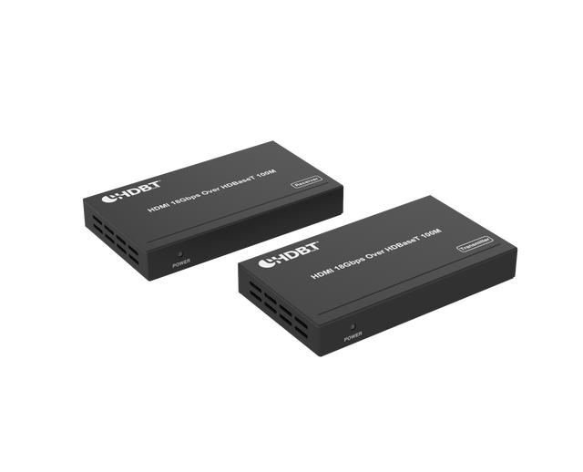 4K60 HDMI Extender Over Cat6 100m 18Gbps with Bidirectional IR RS-232 and POC for Conference Room Projector