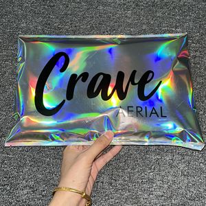 Custom Printed Luxury Holographic Metallized Poly Waterproof Tear-Proof Mailing Postage Packaging <b>Bag</b> with Logo - Product Image 6
