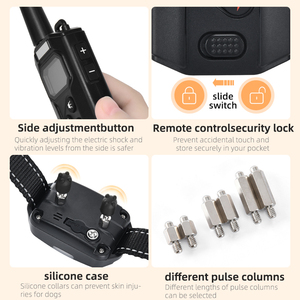 <span class=keywords><strong>Collar</strong></span> de Adiestramiento <span class=keywords><strong>Dual</strong></span> para Perros, Antiladridos, con Vibración y Sonido, 1 Control Remoto, Recargable, Niveles Ajustables para 2 Perros - Product Image 4