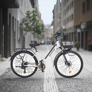Vélo de ville électrique pour femmes 48v 350w moteur de moyeu arrière haute puissance 26 pouces en alliage d'aluminium <span class=keywords><strong>batterie</strong></span> au Lithium cachée 7 vitesses intégrée - Product Image 4