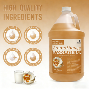 Huile de massage corporel professionnelle de qualité salon, pédicure, manucure, formule légère non grasse, gallon, avec des ingrédients naturels - Product Image 2