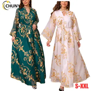 Abaya For Women Muslim Turkey Floral Mesh Embroidery Belted Kaftan Dress Ramadan Jalabiya Evening Dress For Party Dinner