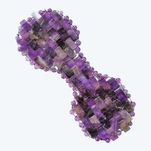 Masque pour les yeux rafraîchissant en améthyste, pierre précieuse naturelle de couleur violette - Product Image 3