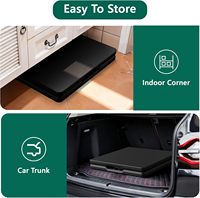 Table de pique-nique pliable de 4 pieds avec hauteur réglable, table portable robuste pliable en deux pour mariages, camping, voyages