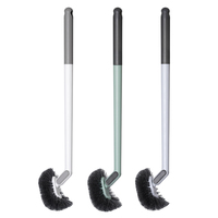 Brosse de toilette multi-angles en PP avec manche en arc chaud personnalisable, directement de l'usine