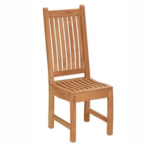 Sillas de comedor Kintamani de madera de teca maciza rústica moderna minimalista, respaldo alto, duradero, Patio al aire libre, Camping, parque, hoteles, villas - Product Image 3