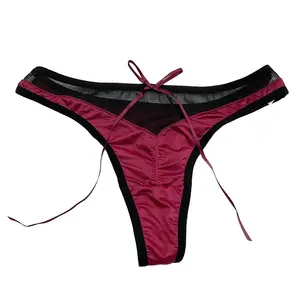 Phụ nữ thoáng khí quần lót ren đồ lót sexy G-string thongs cho phụ nữ dễ thương Bow trung tâm