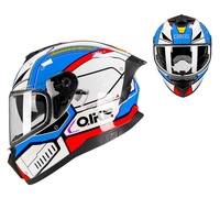 Casque de moto ouvert certifié DOT en ABS avec fermeture rapide, double visière, universel, pour deux saisons, nouveau