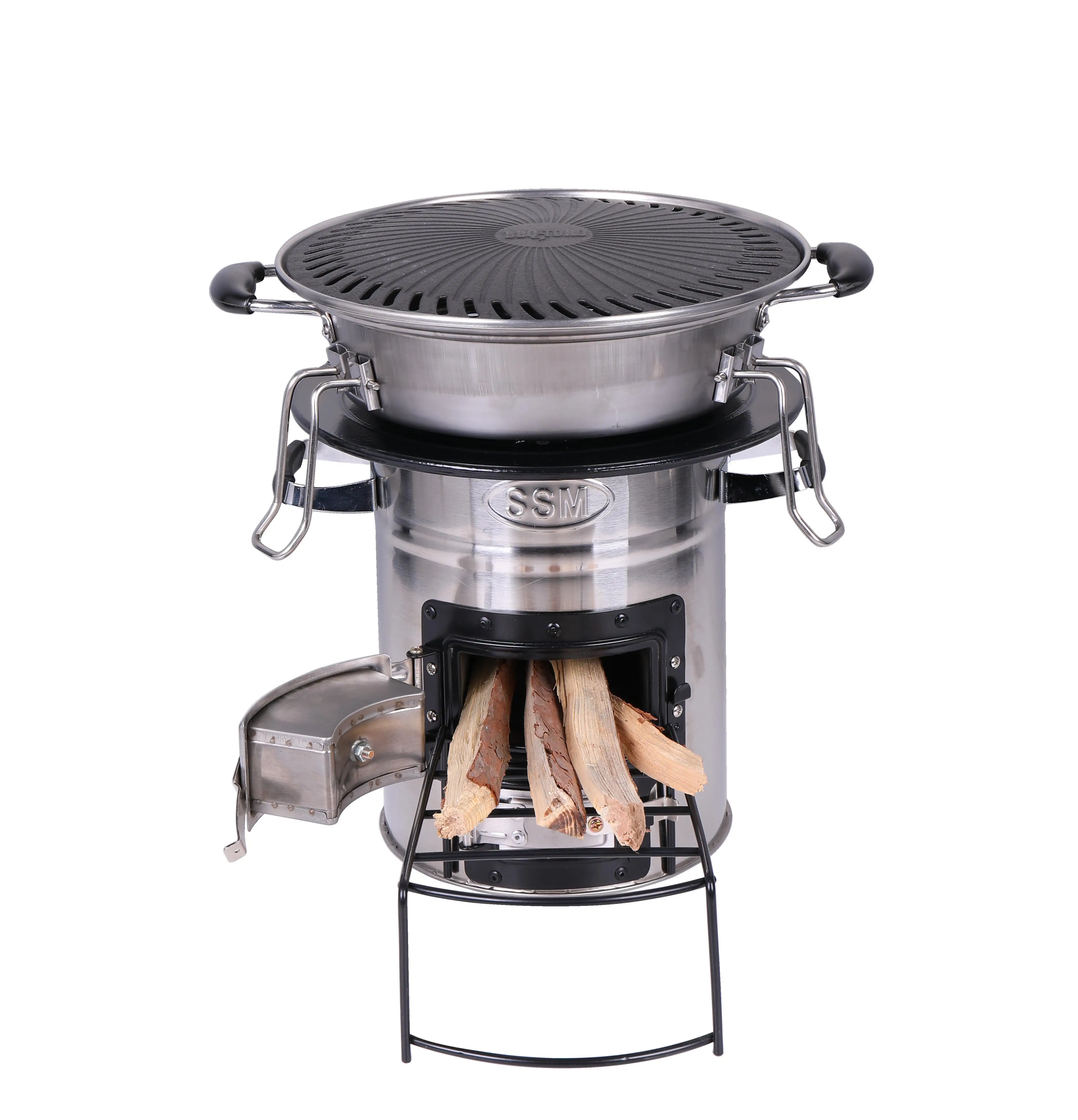 Outdoor-Camping BBQ Raketen ofen Holzofen