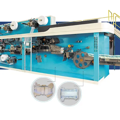 Machine de fabrication de couches sanitaires pour bébés Machine de fabrication de couches professionnelles Machines du fournisseur chinois